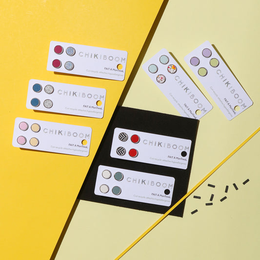 Duos boucles d'oreilles inox inspirés des 90's!