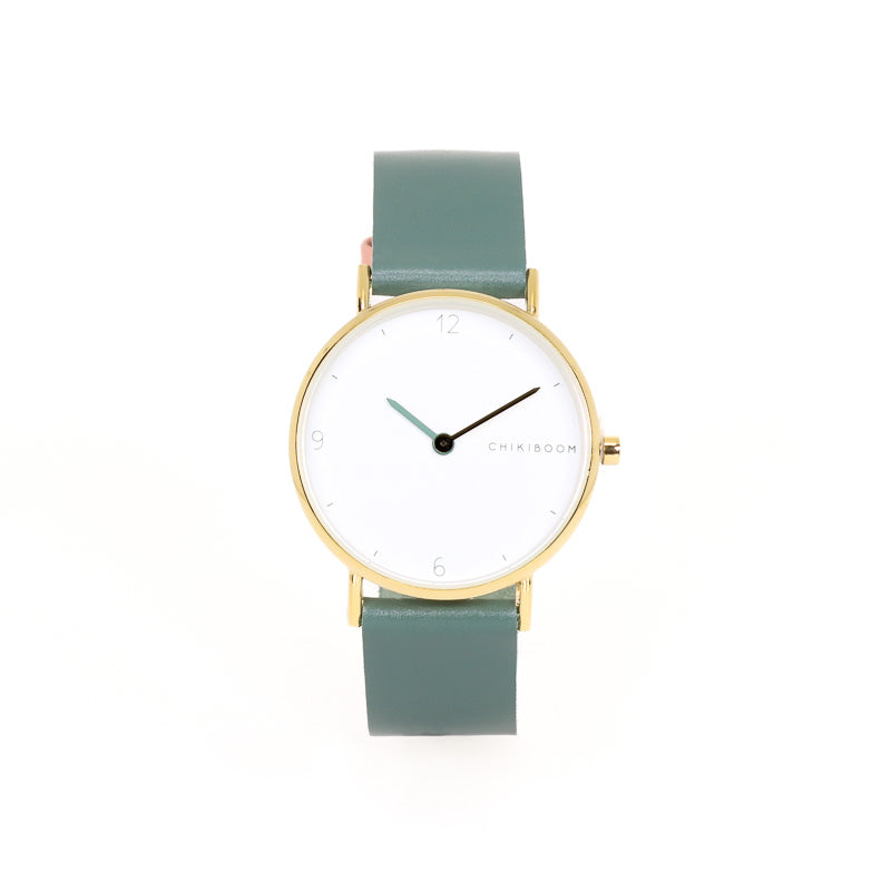 90's Turquoise / white watch