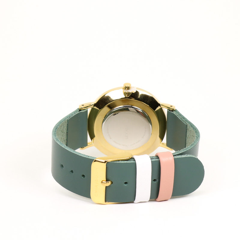90's Turquoise / white watch