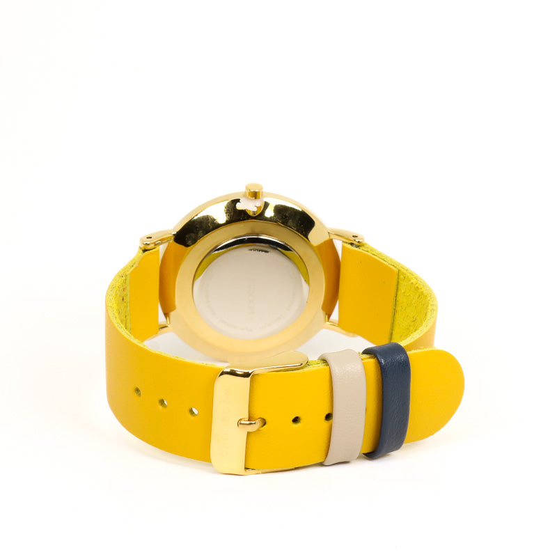 90's Yellow / turquoise watch