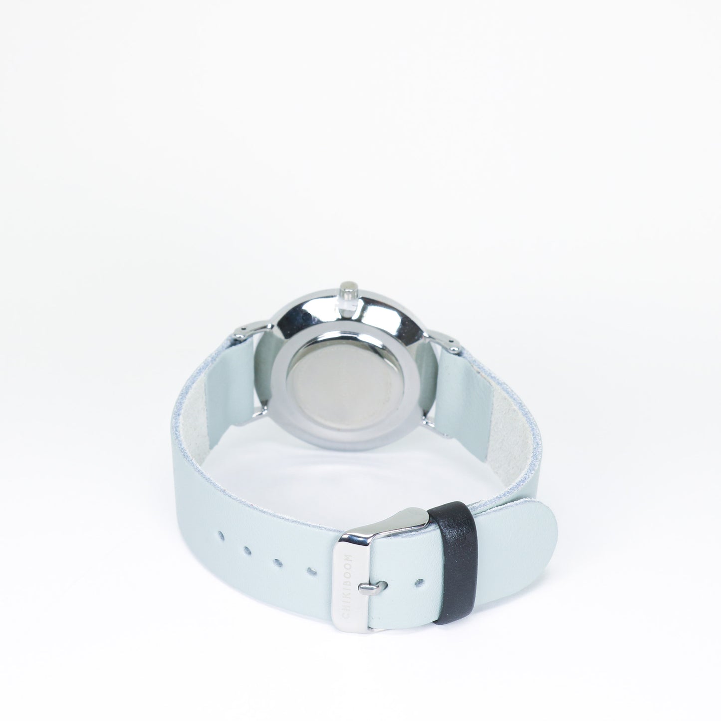 Pale grey-blue / white watch