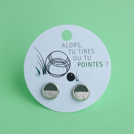 Boucles d'oreilles Pétanque in ze parc