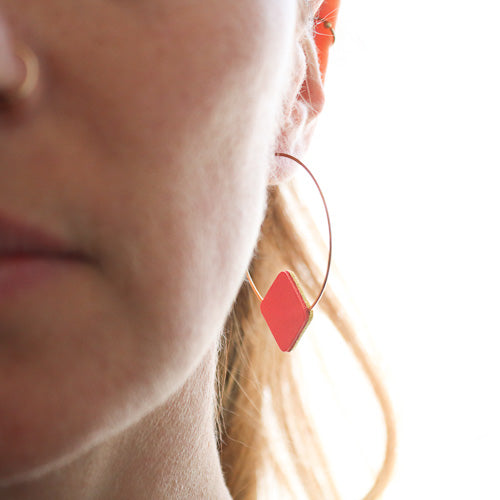 Boucles d'oreilles Rond / Carré