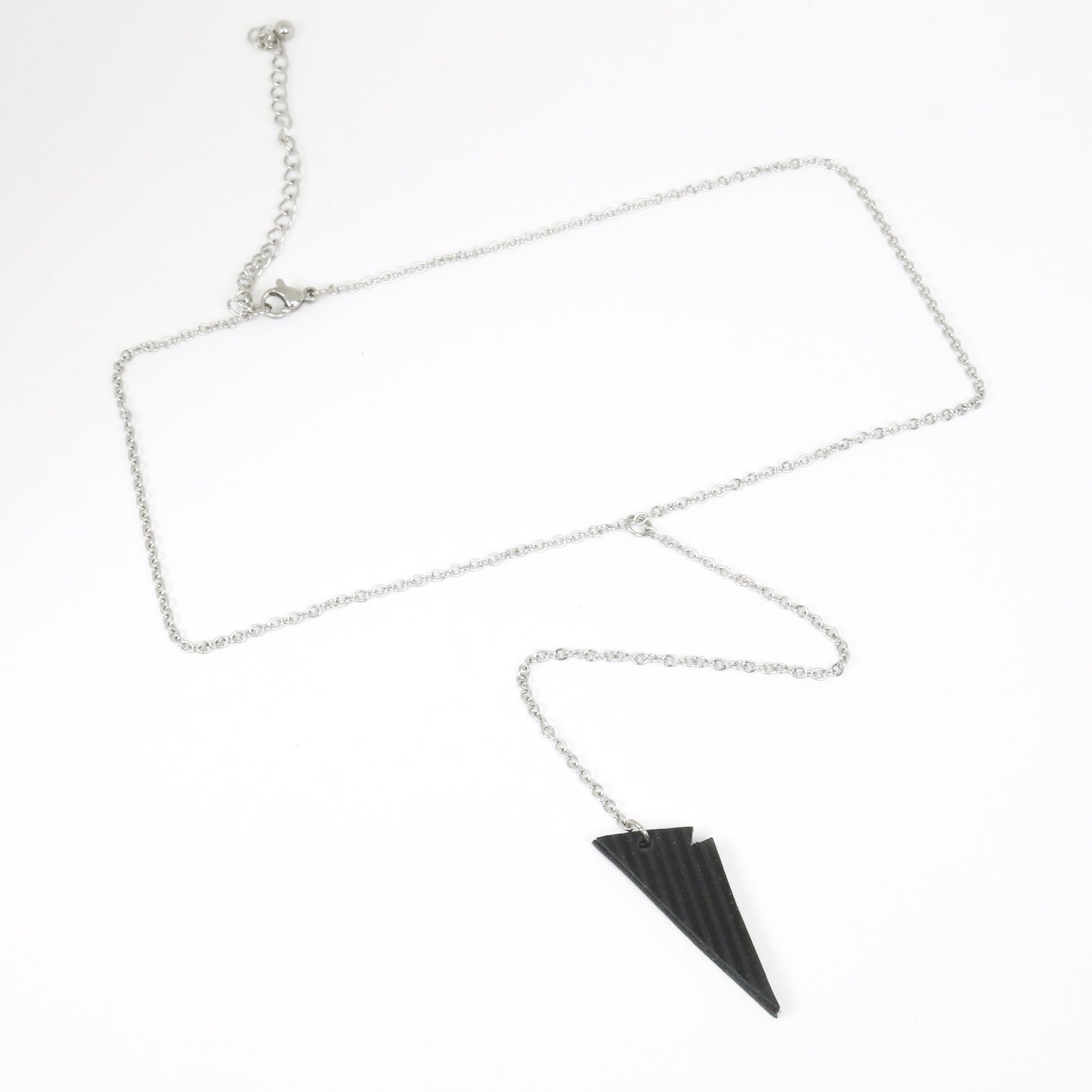 Little black triangle necklace