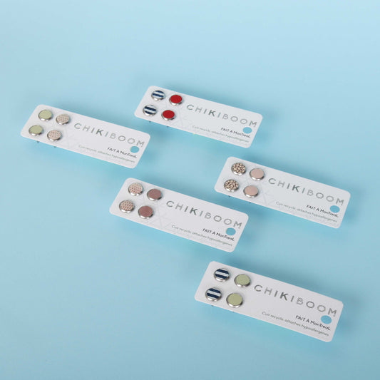 Duos de boucles d'oreilles inox