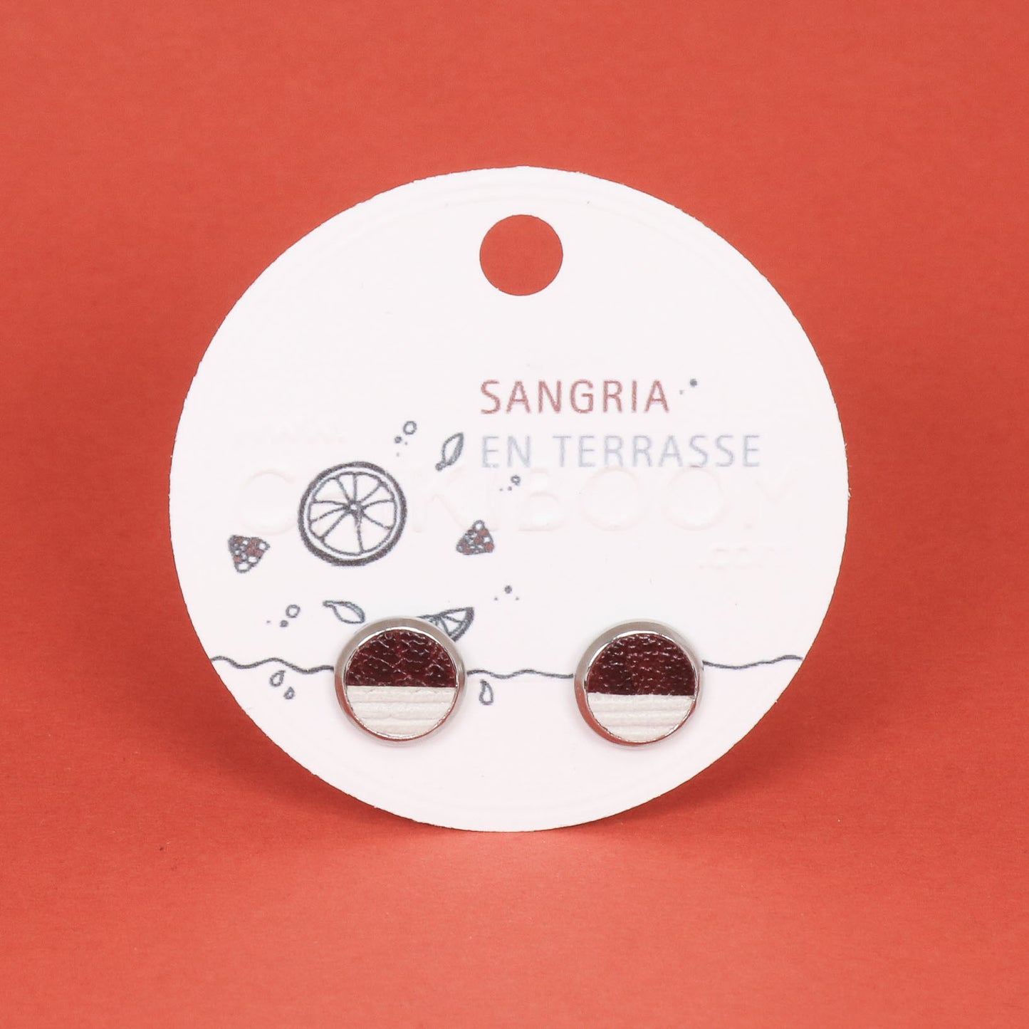 Boucles d'oreilles Sangria