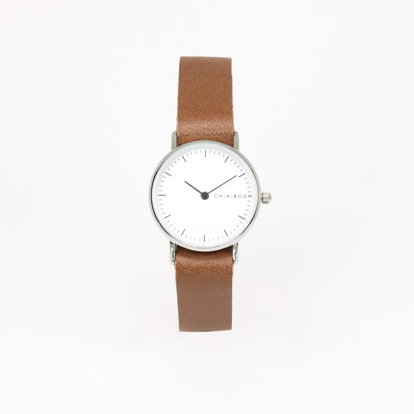 Montre femme brun / blanc