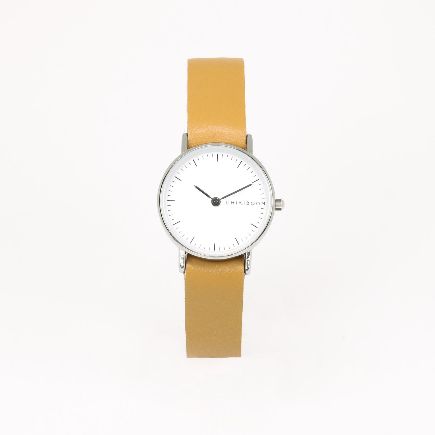 Montre femme tan / blanc