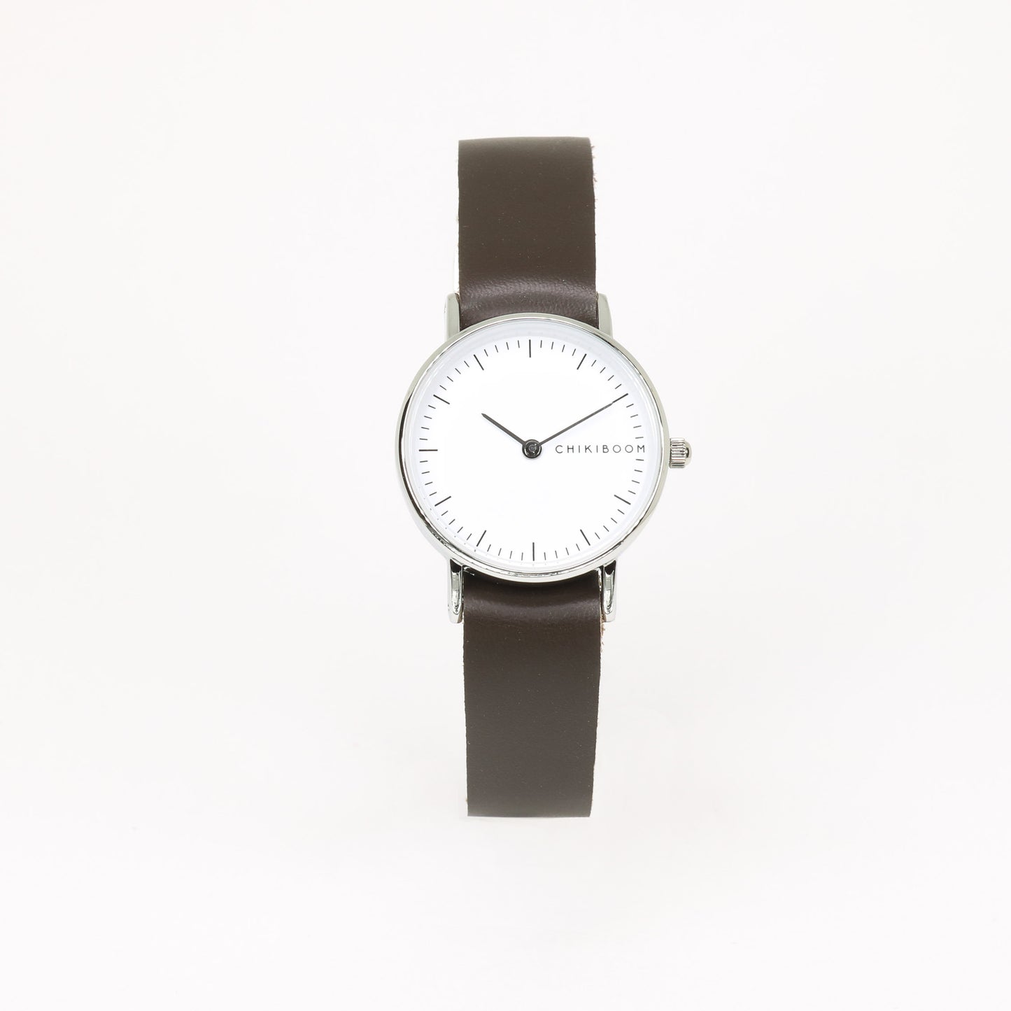 Montre femme brun foncé / blanc