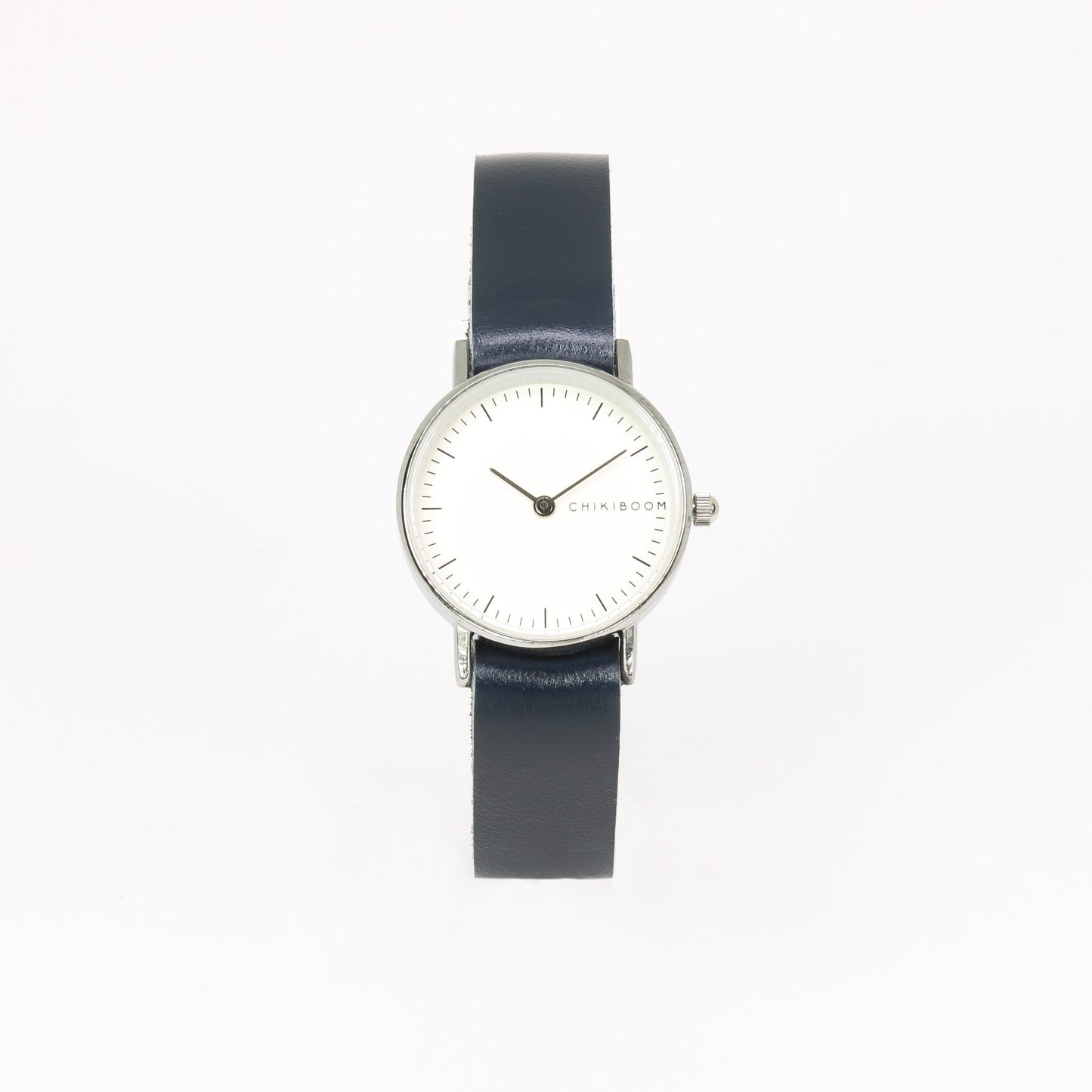 Navy blue / white women's watch