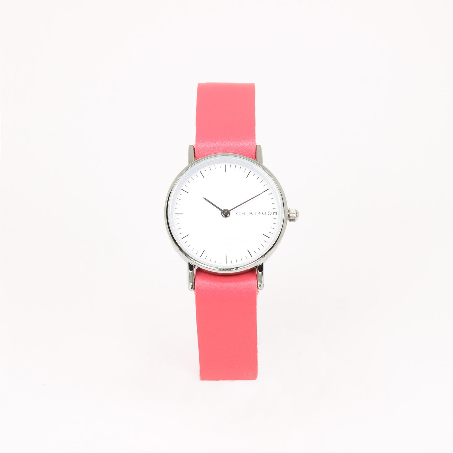 Montre femme rose flash / blanc