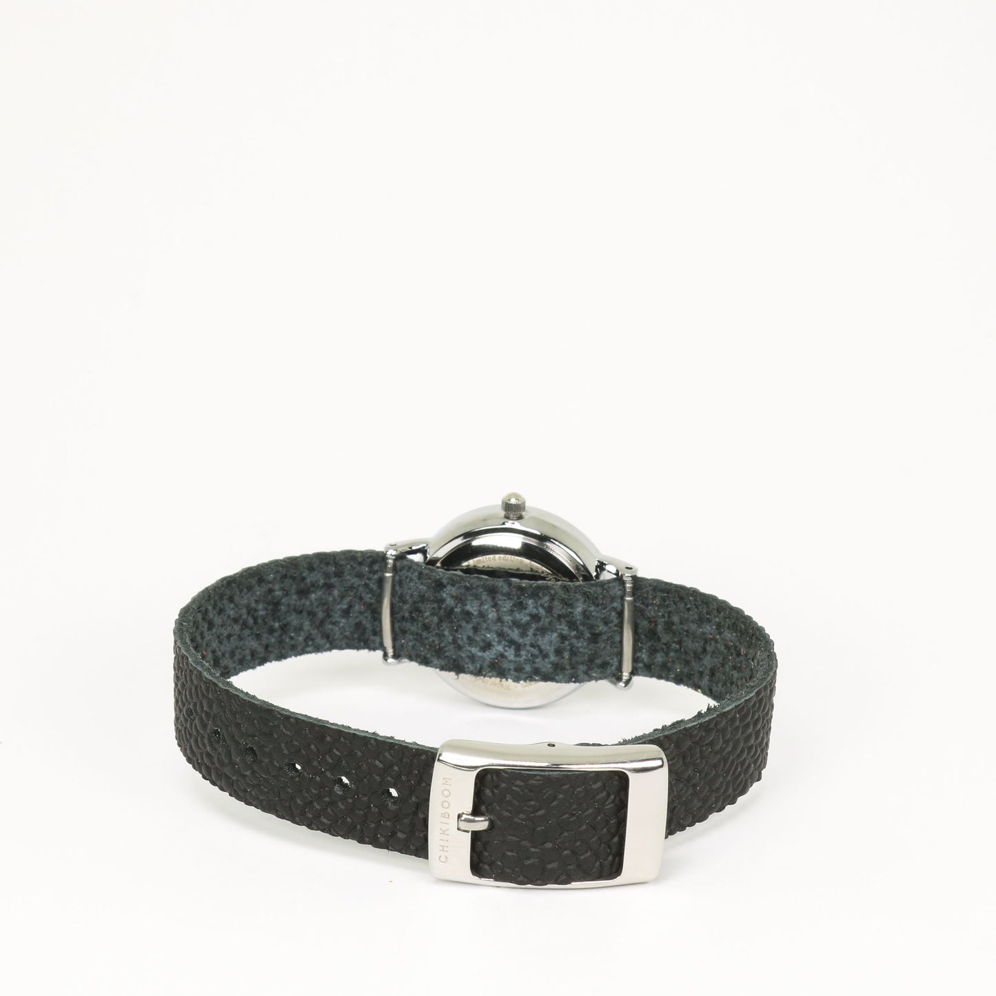 Montre femme noir texturé / noir
