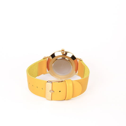 Montre citron / citron et or