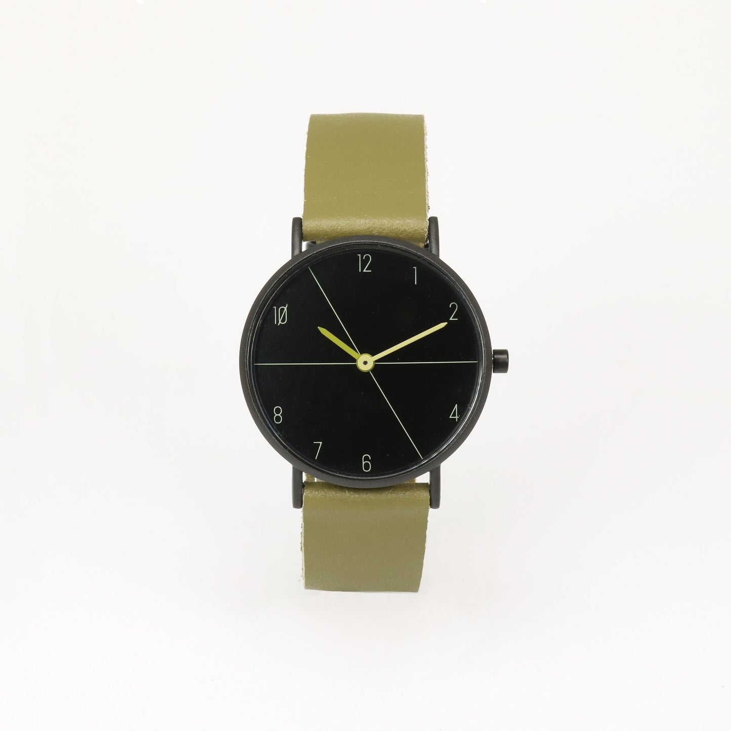 Montre kaki / noir mat