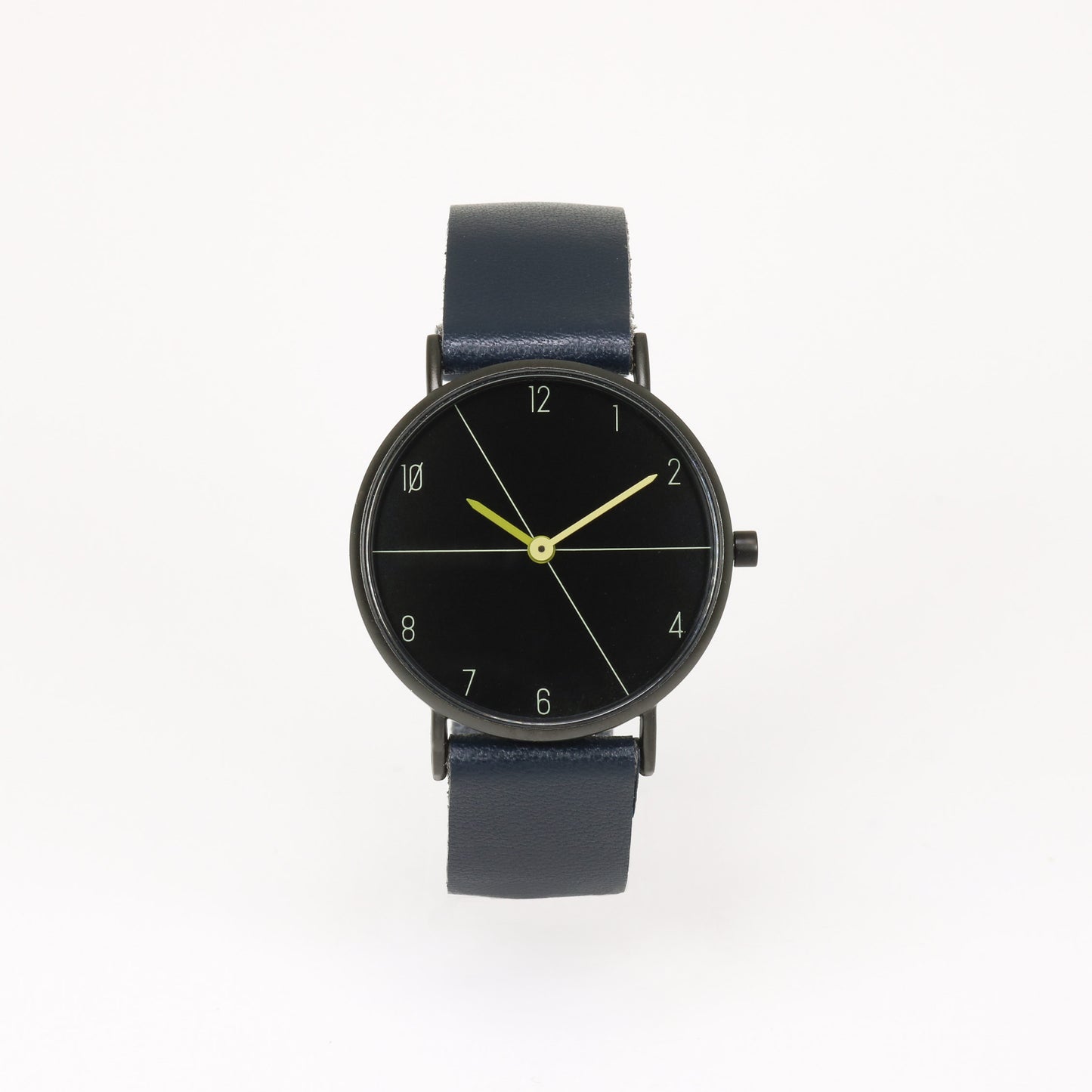 Montre marine / noir mat