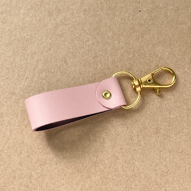 Porte-clé rose - or