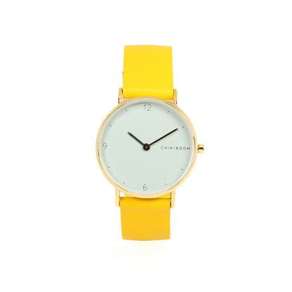 90's Yellow / turquoise watch 