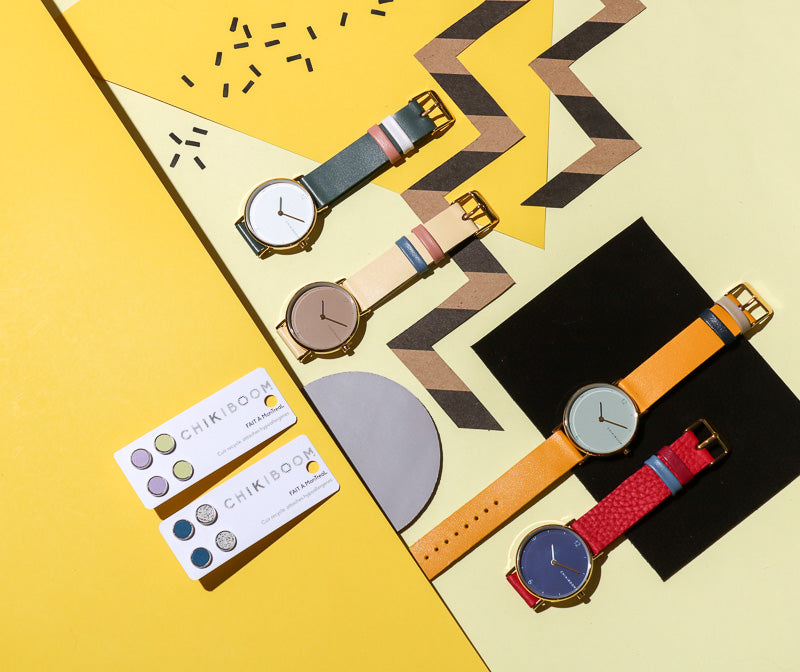 90's Pale yellow / rosé watch 