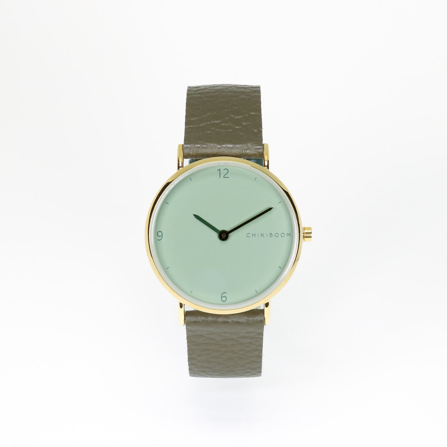 Montre vert / sauge et or