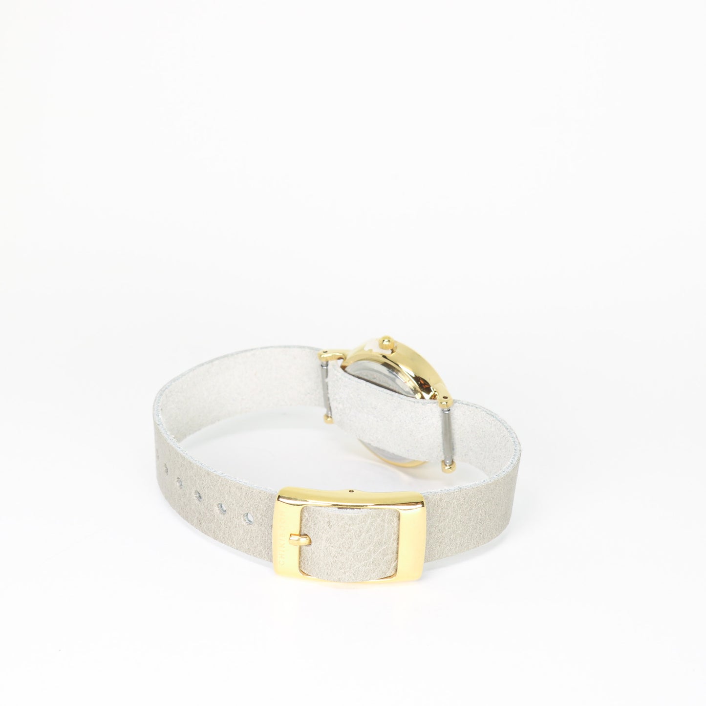 Montre femme gris chaud / noir et or