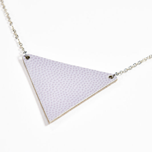 Purple triangle necklace