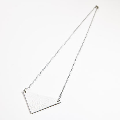 Cloud triangle necklace