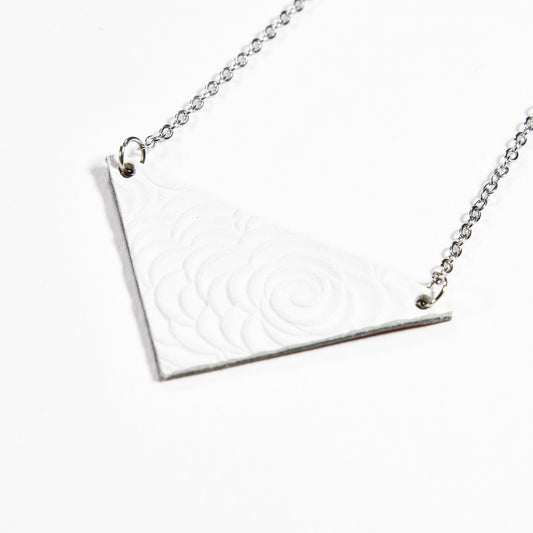 Cloud triangle necklace