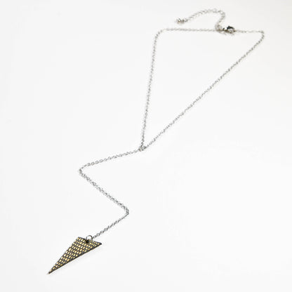 Little black triangle necklace