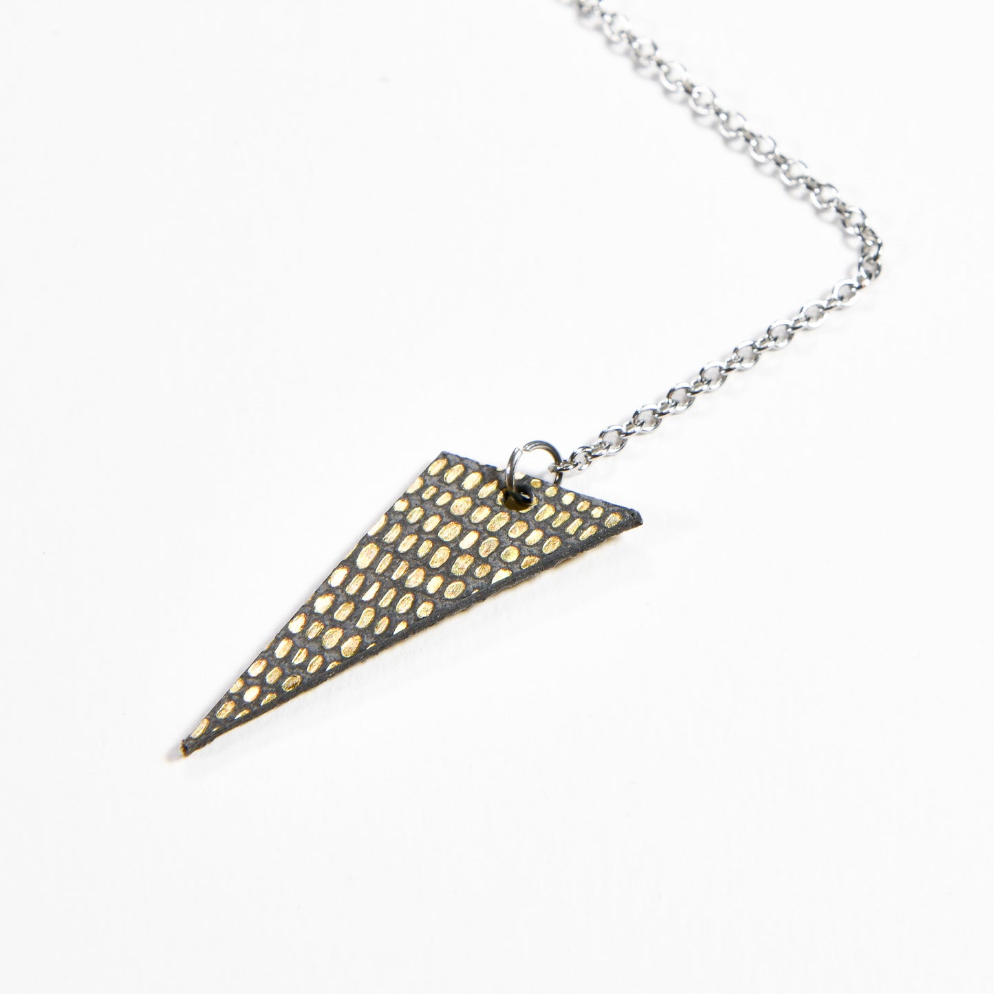Little black triangle necklace