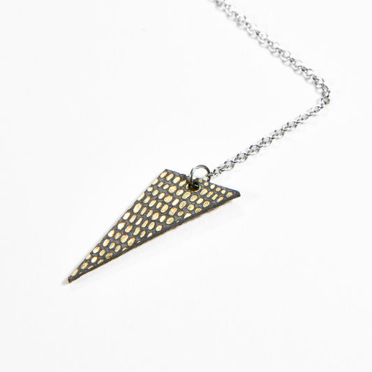 Little black triangle necklace