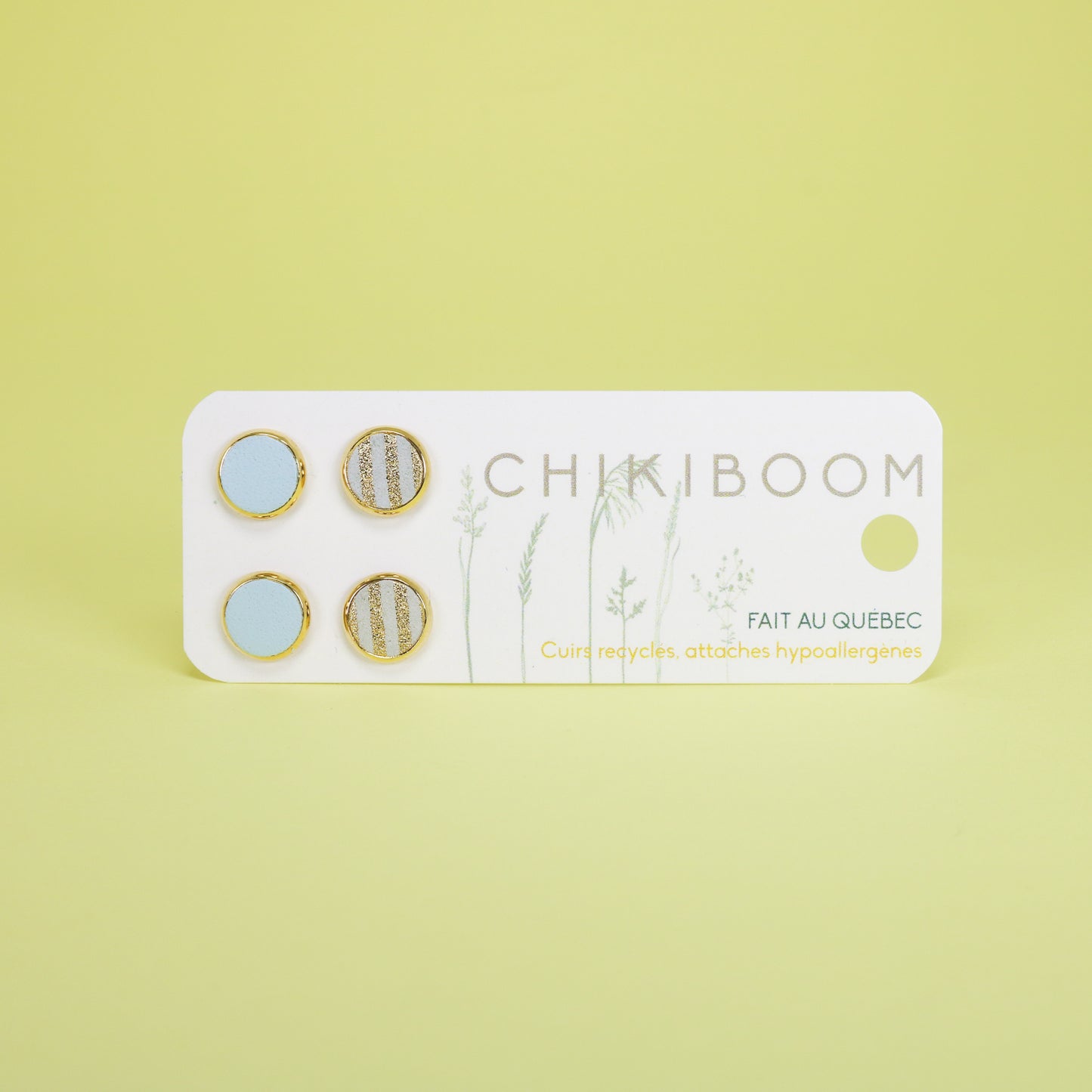 Duos de boucles d'oreilles or