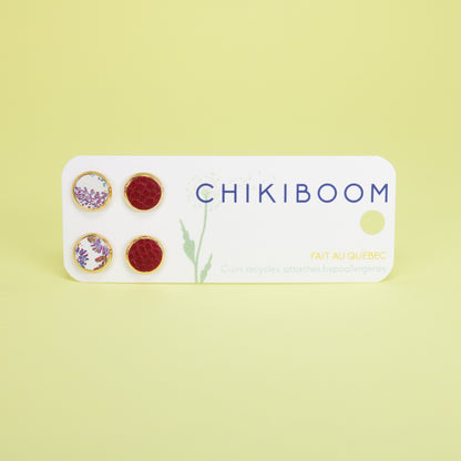 Duos de boucles d'oreilles or