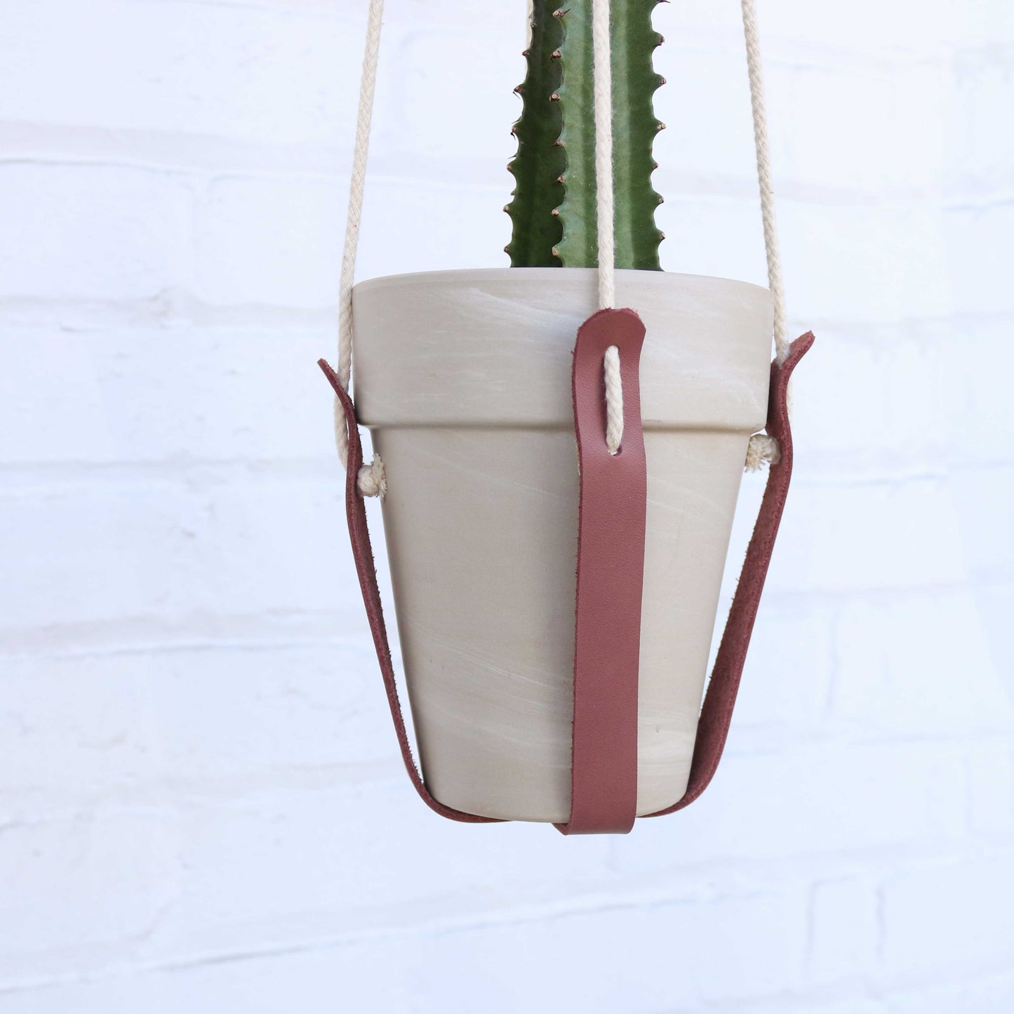 Taupe plant hanger