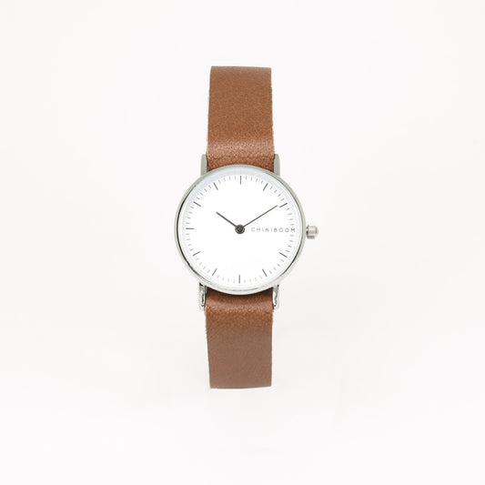 Brown / white women's watch