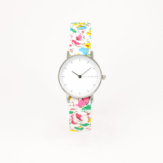 Flowerish / white women's watch