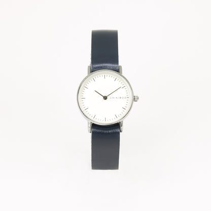 Navy blue / white women's watch