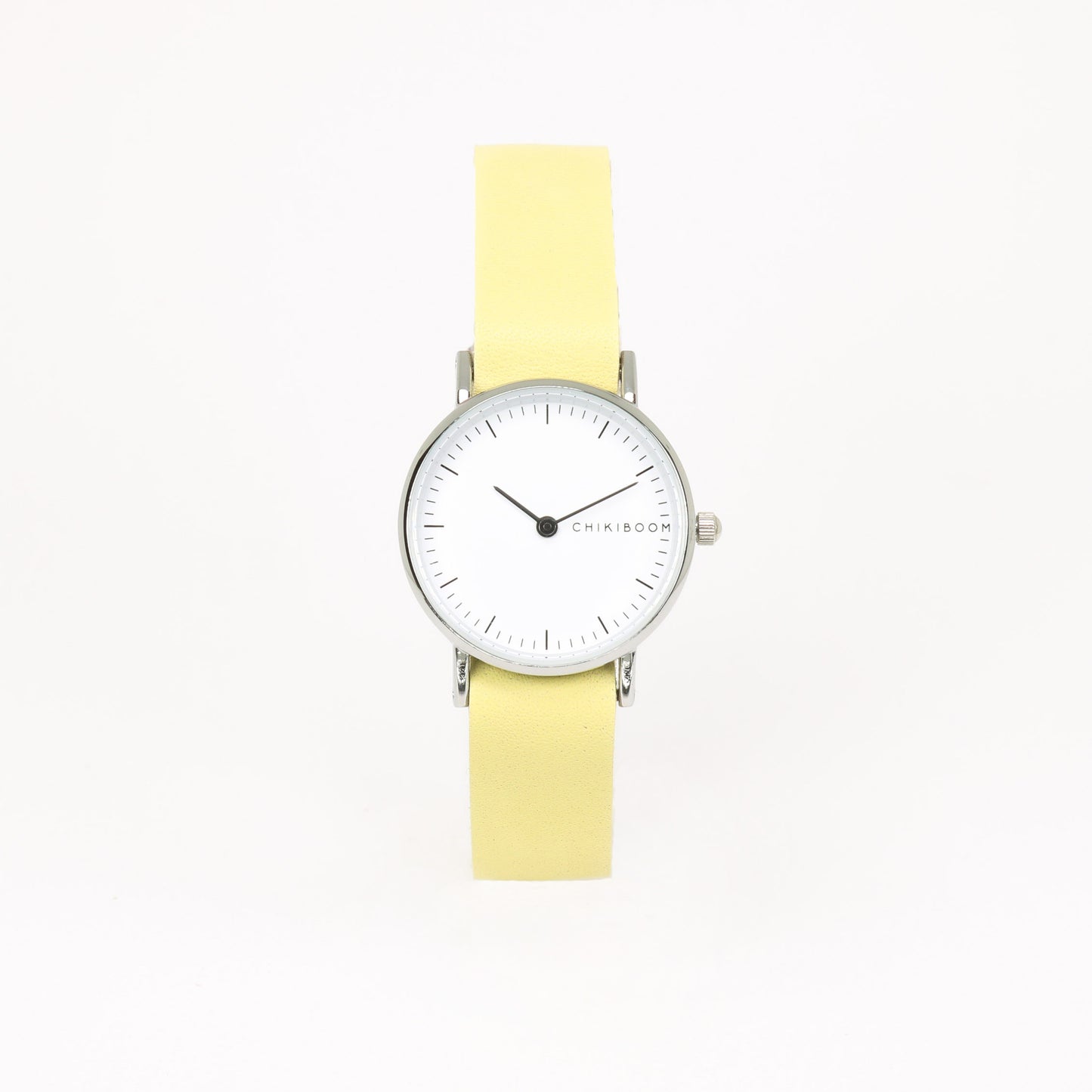 Pale yellow / white women's watch