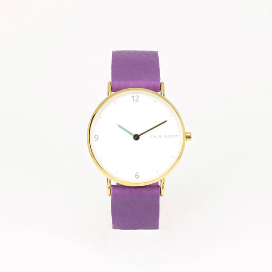 Purple / blue and gold watch