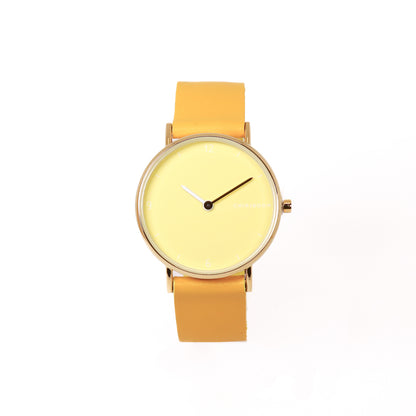 Montre citron / citron et or