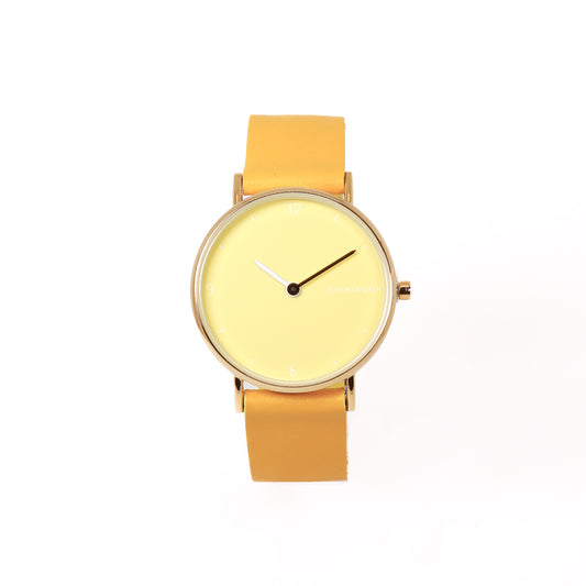 Montre citron / citron et or