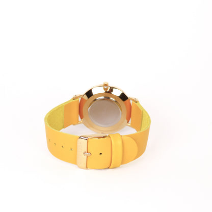 Montre citron / citron et or
