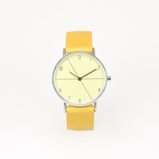 Mustard / beige watch