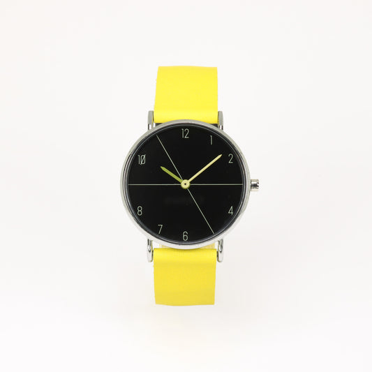 Montre jaune / noir