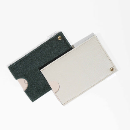 Green fur card holder