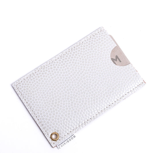 Dotty white card holder