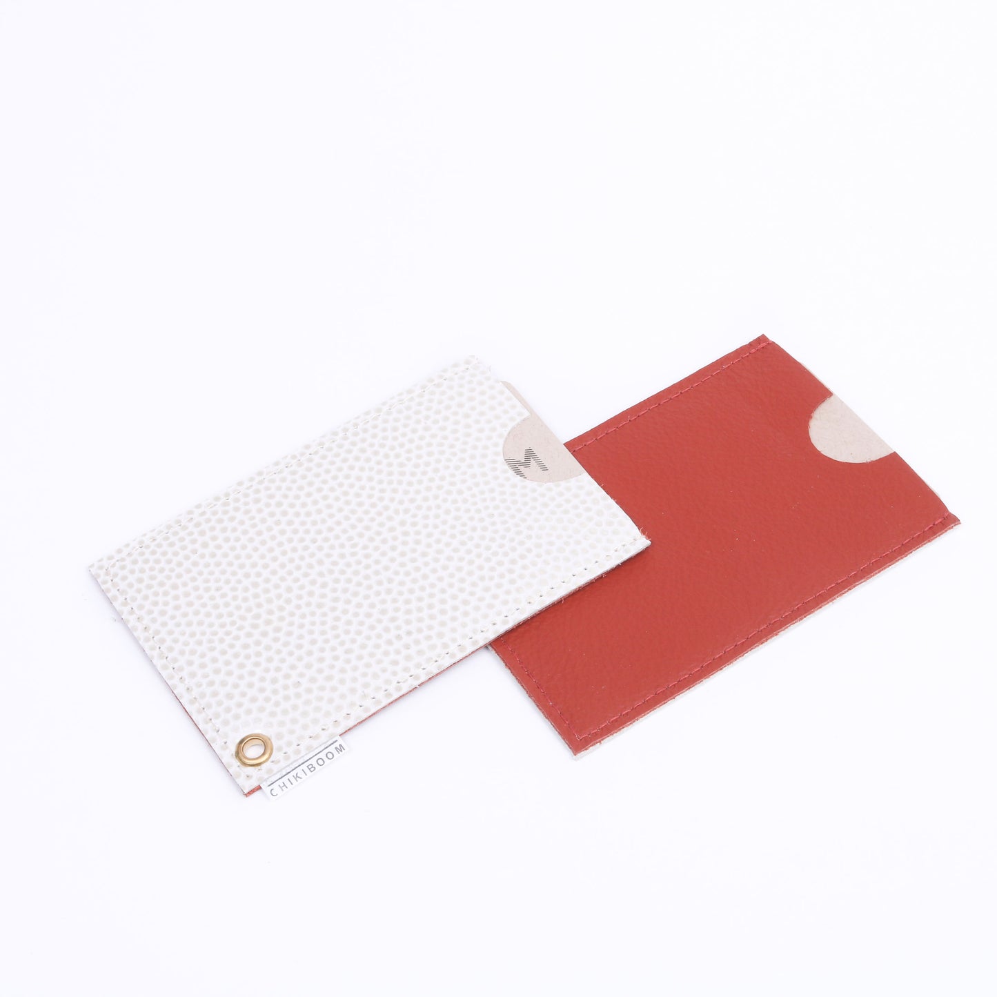 Dotty white card holder