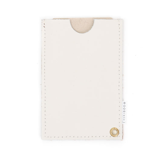 Porte-cartes ocre / beige