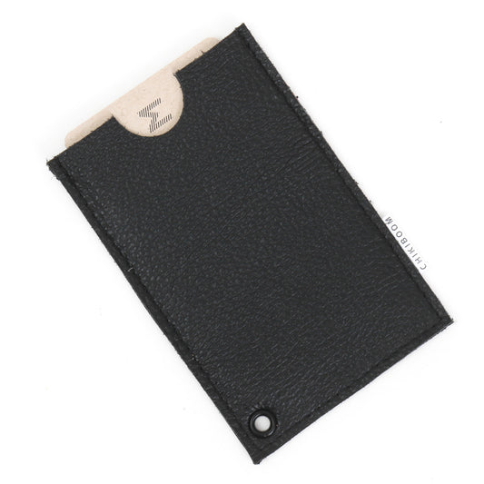 Glossy black card holder