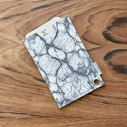 Porte-cartes marbré / sarcelle