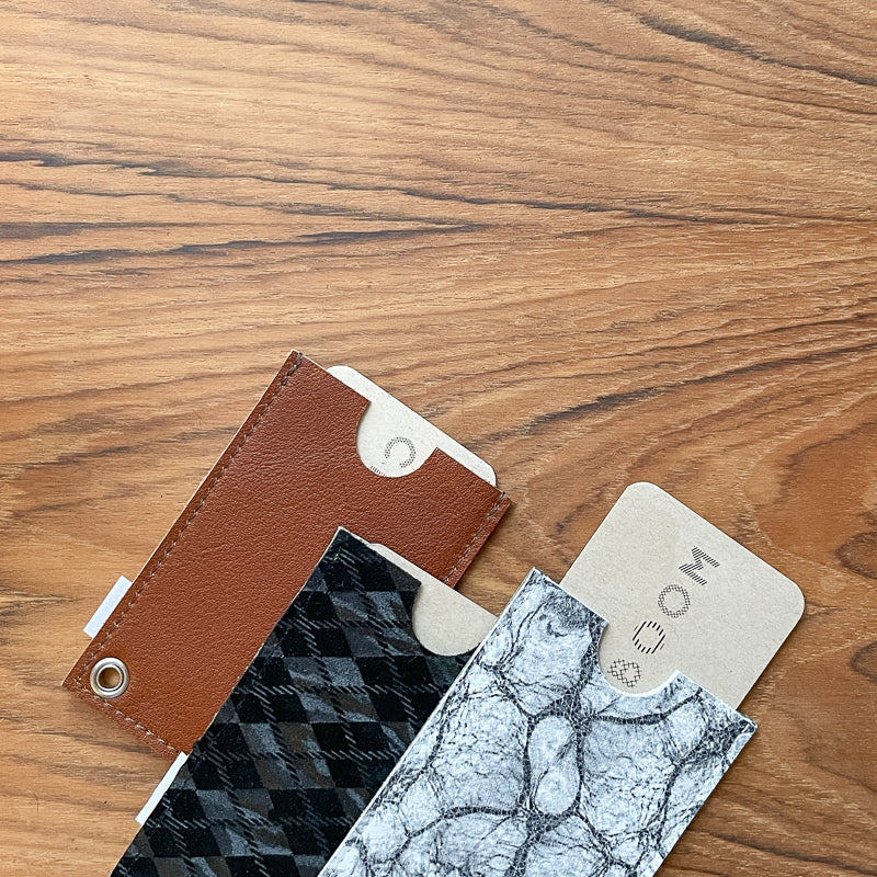 Porte-cartes marbré / sarcelle